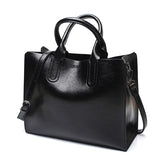 Leather Handbags Big Women Backpack